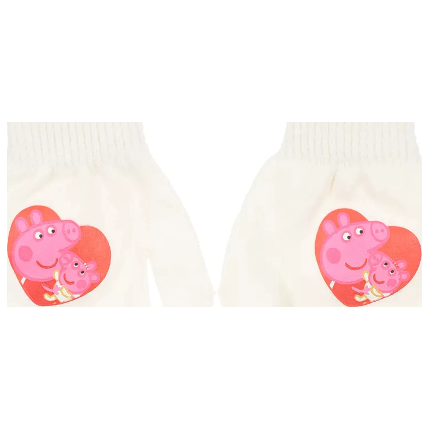 Rękawiczki dziecięce Peppa Pig White Heart zdjęcie produktu
