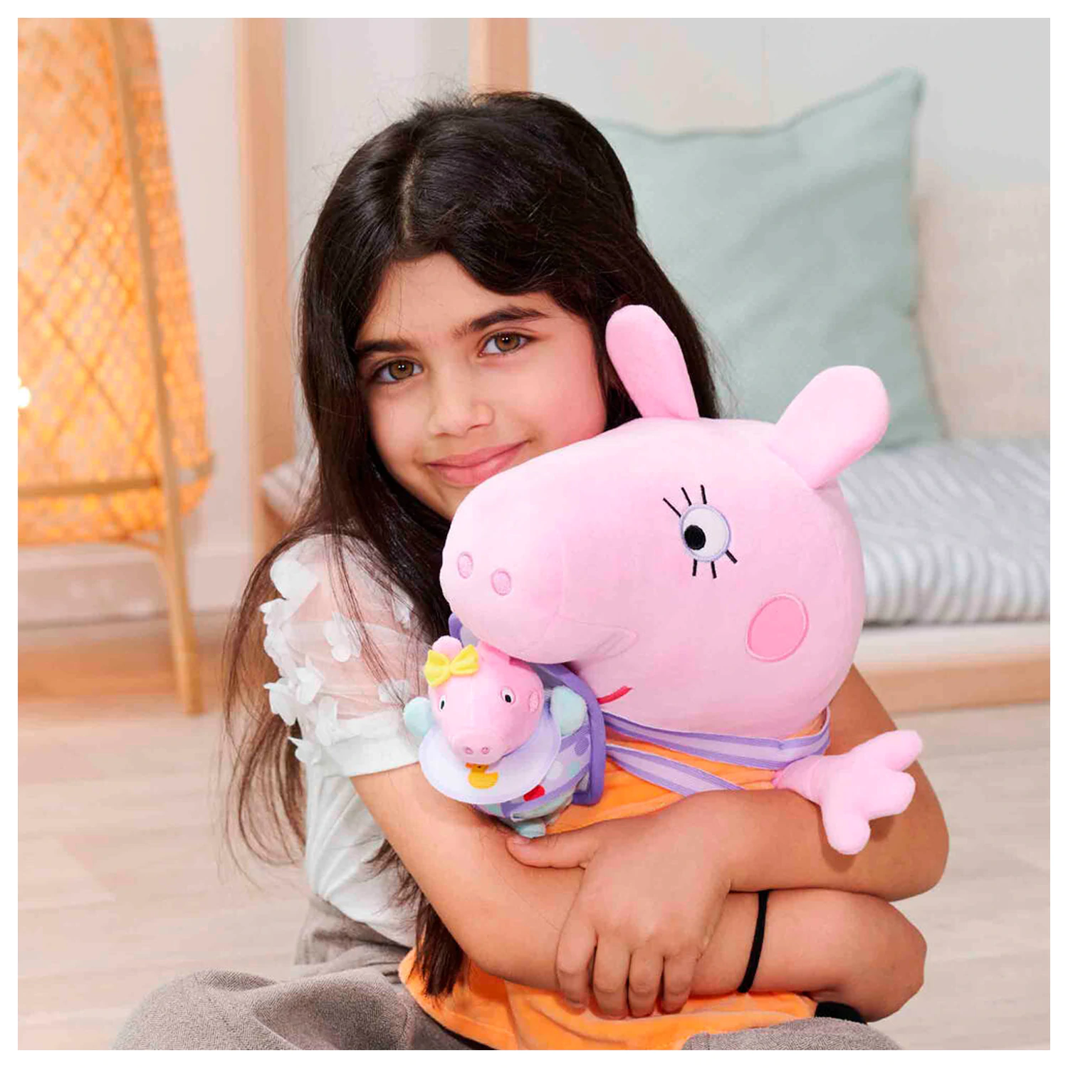 Peppa Pig Mummy Pig z pluszową zabawką Evie 33cm zdjęcie produktu