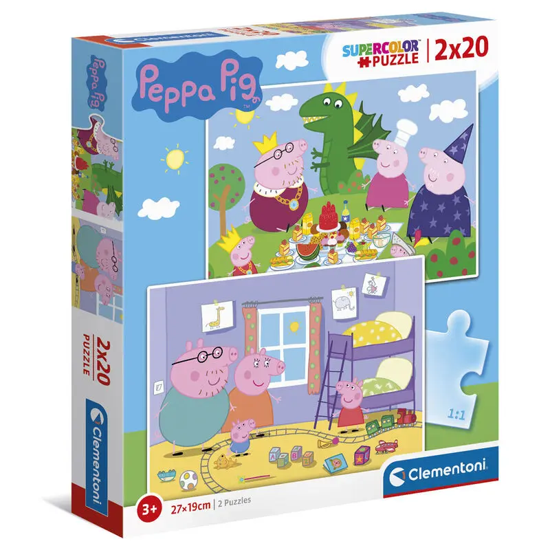 Peppa Pig puzzle 2x20 elementów zdjęcie produktu