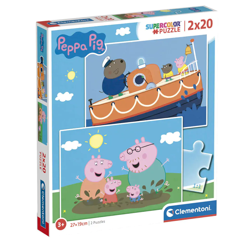 Puzzle Peppa Pig 2x20 elementów zdjęcie produktu