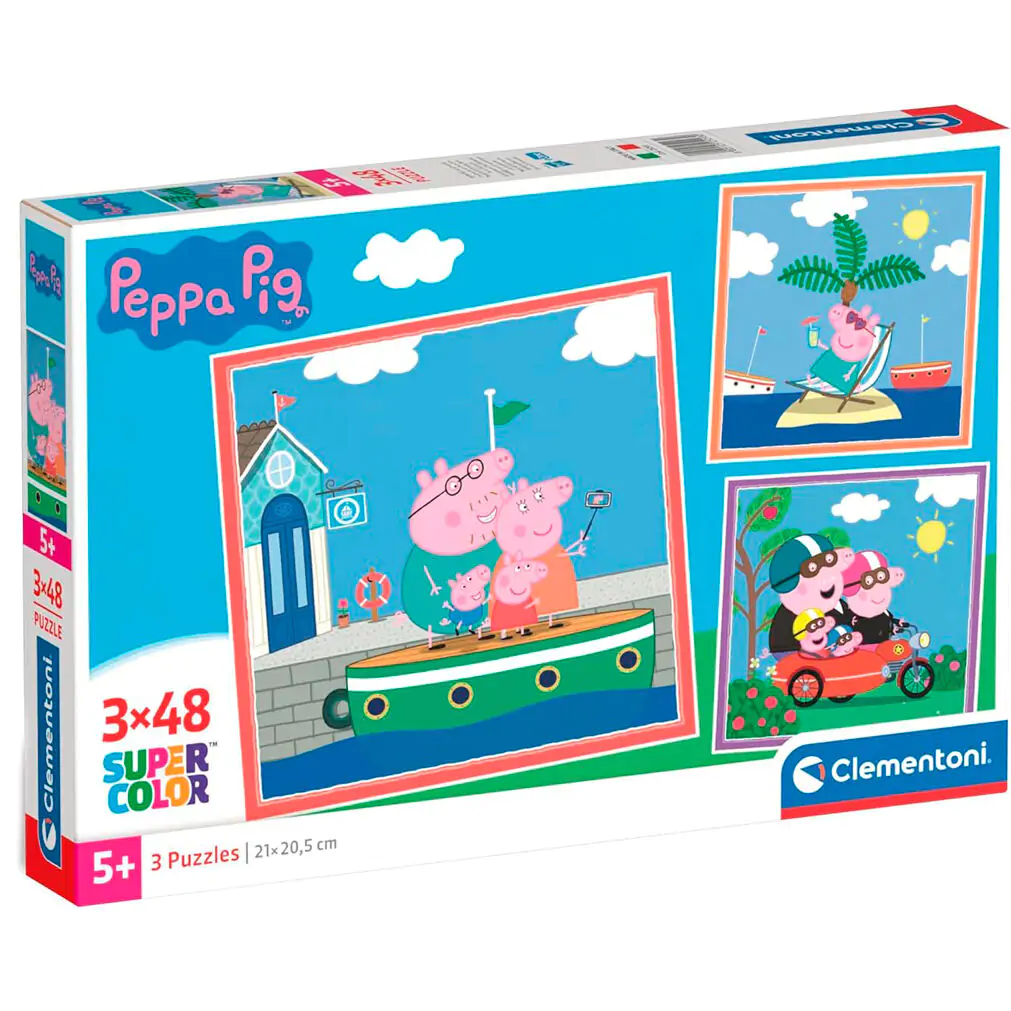 Peppa Pig puzzle 3x48 elementów zdjęcie produktu