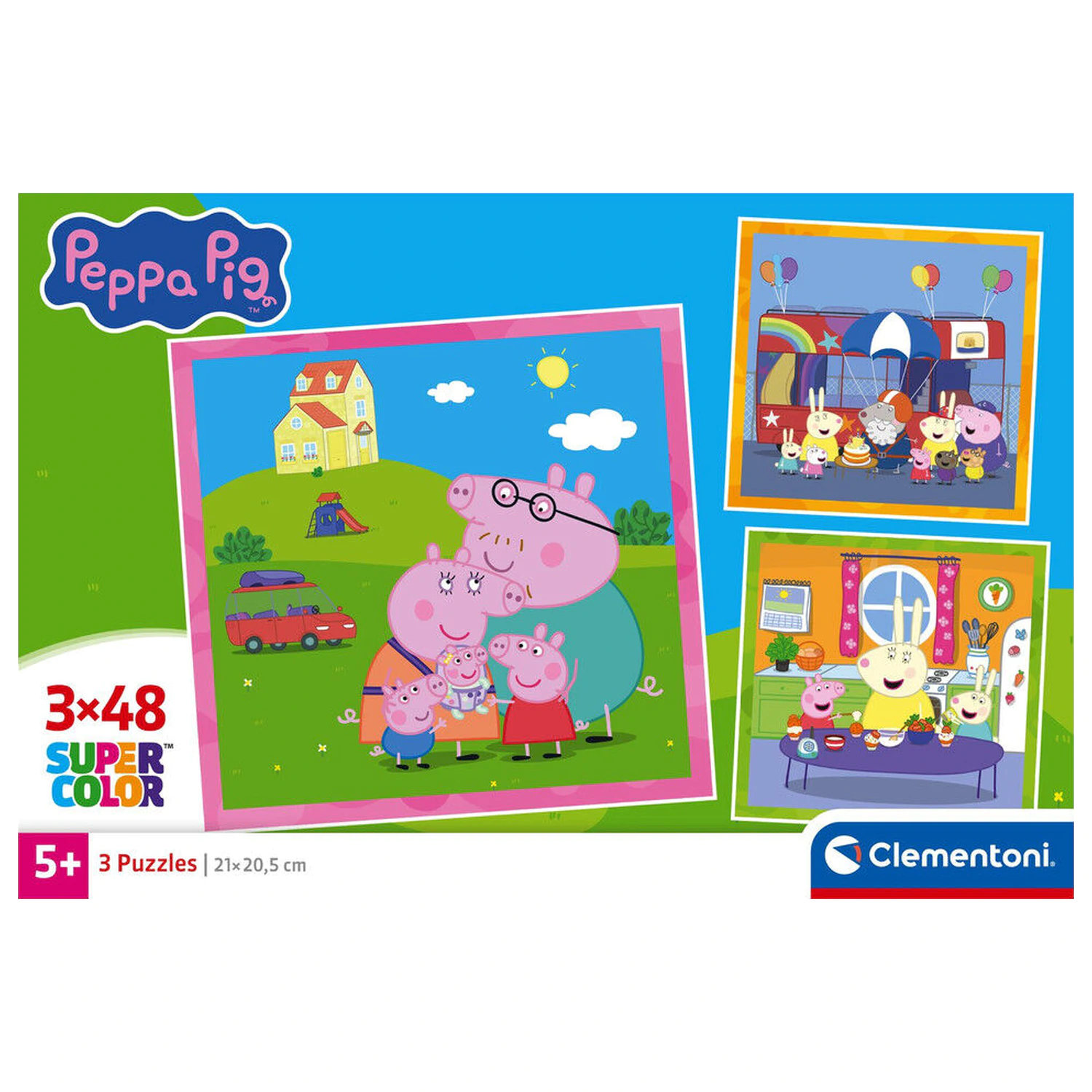 Peppa Pig puzzle 3x48 sztuk zdjęcie produktu