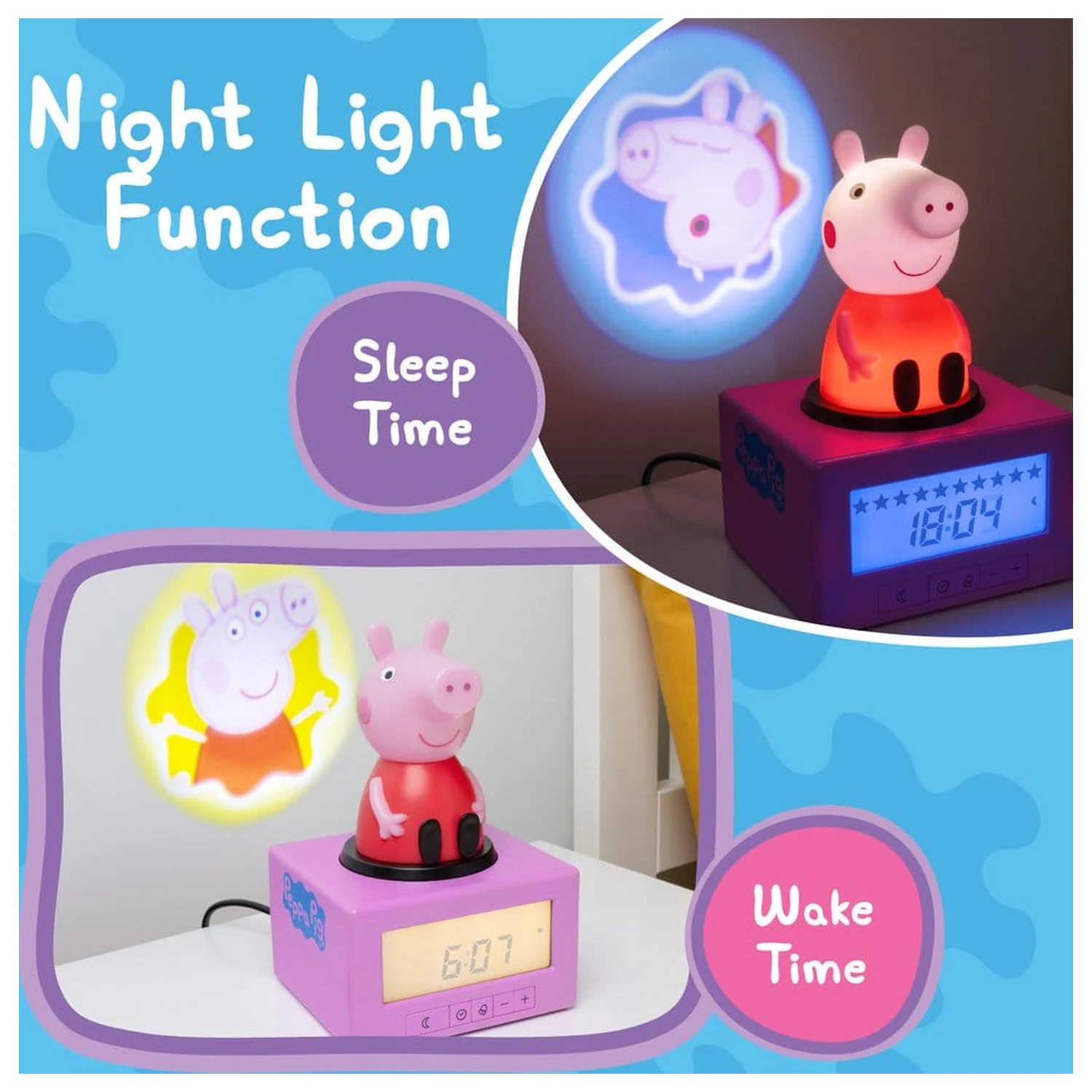 Peppa Pig Budzik do nauki spania zdjęcie produktu