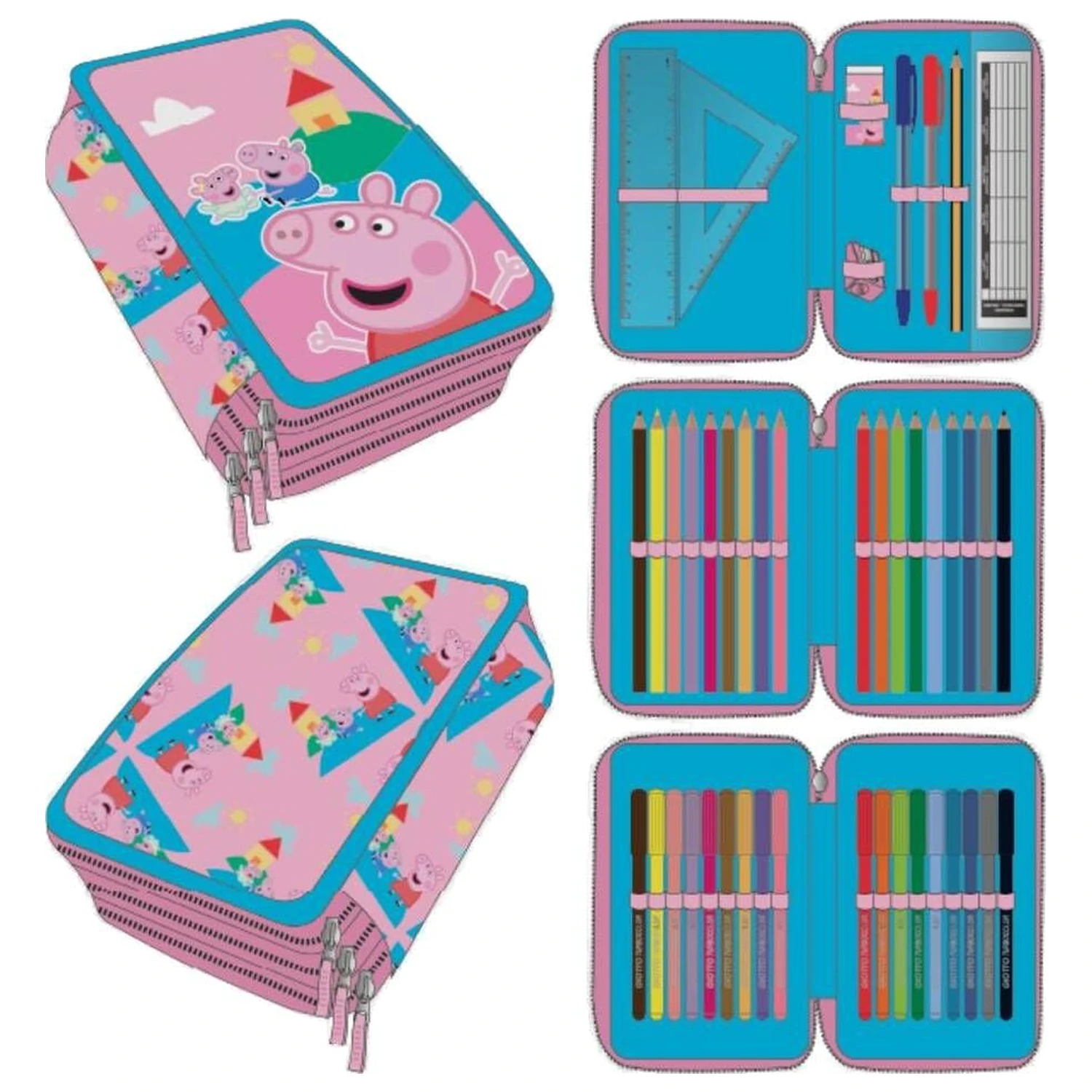 Trzypiętrowy piórnik Peppa Pig zdjęcie produktu
