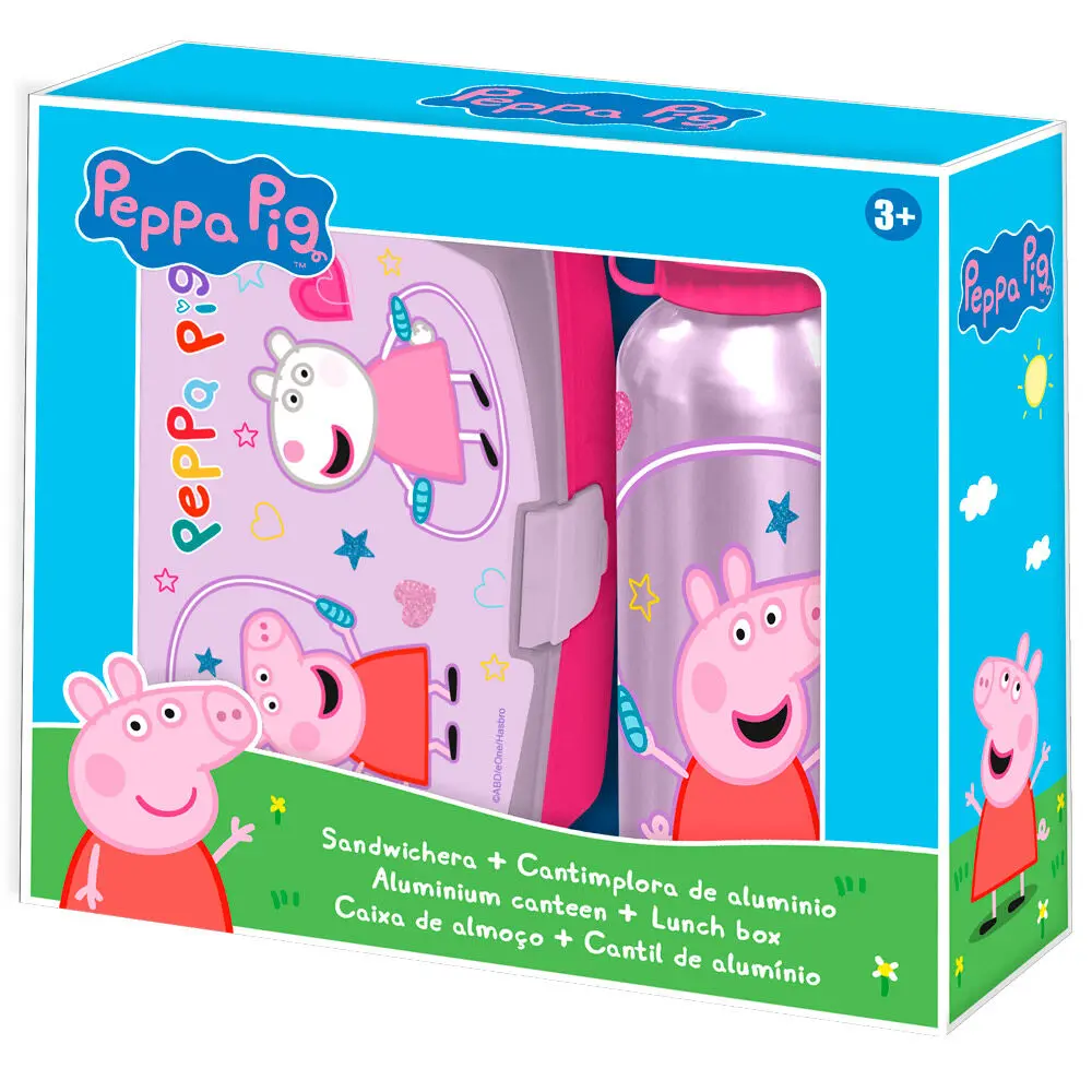 Peppa Pig Lunch box + aluminiowa butelka 500 ml zdjęcie produktu