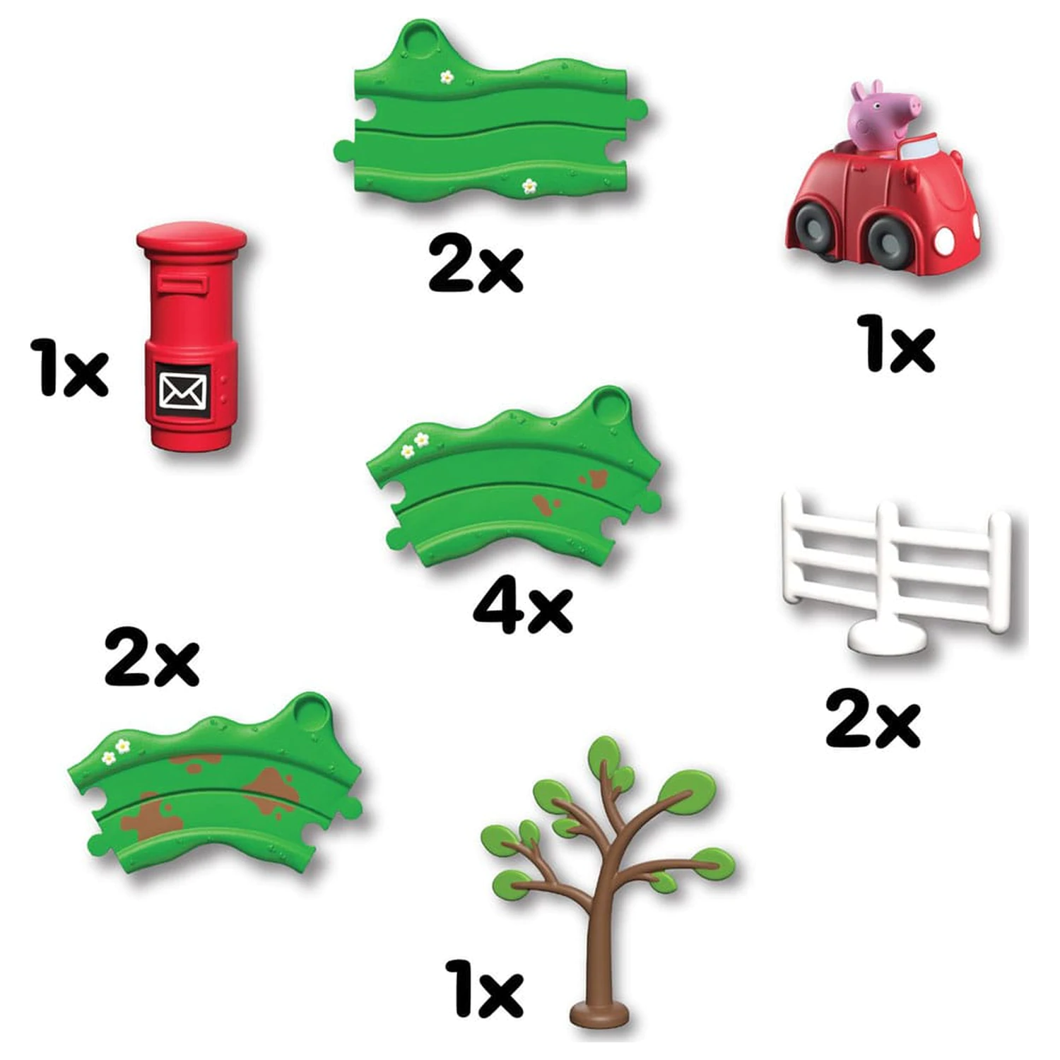 Peppa Pig Zestaw Whizz Around Mały Czerwony Samochód Peppy zdjęcie produktu