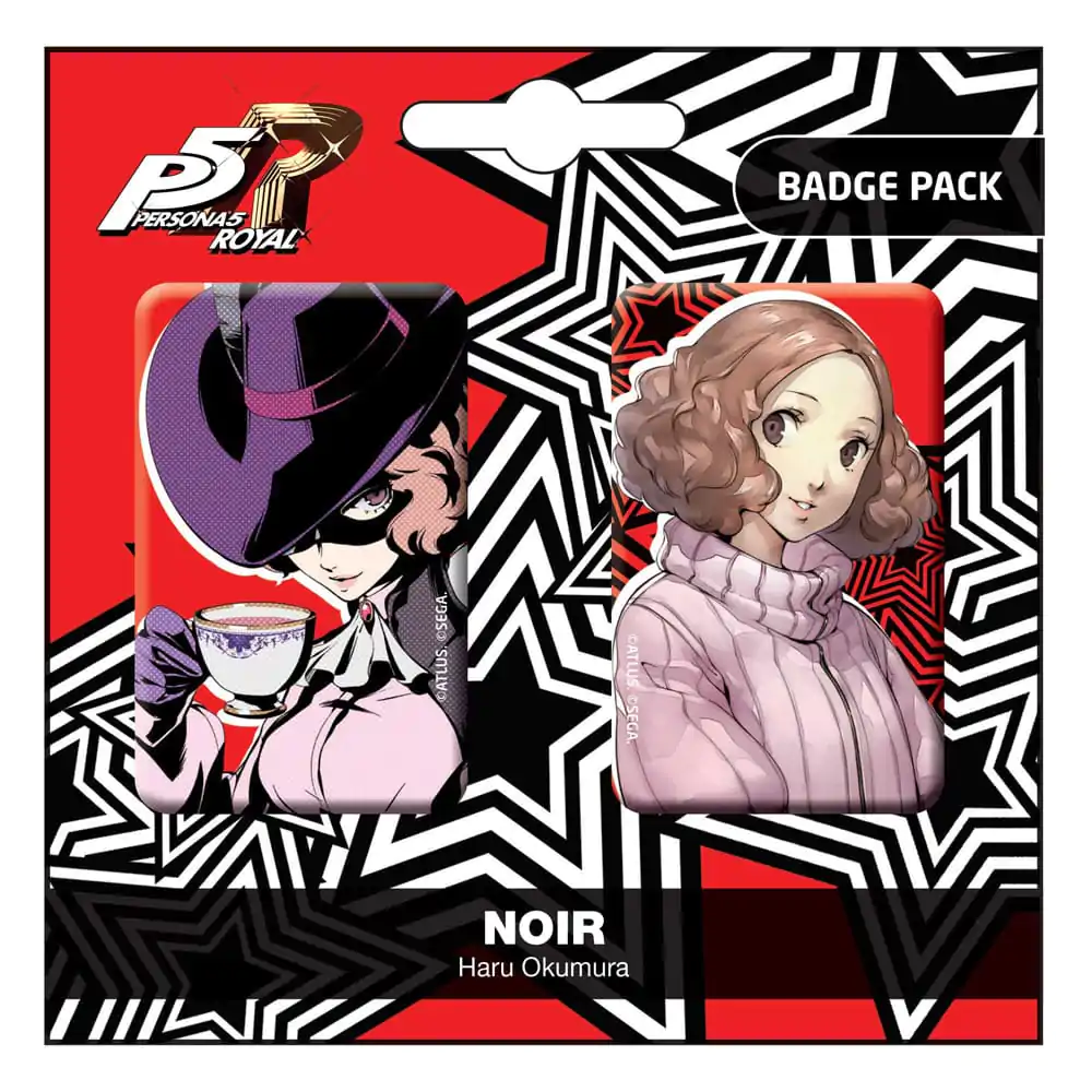 Persona 5 Royal Pin Badges 2-Pack Noir / Haru Okumura - przypinki, 2 sztuki zdjęcie produktu