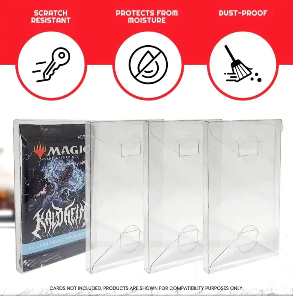PET Protectors 10-Pack Ochraniacze na Booster, Magic, Yu-Gi-Oh Cards zdjęcie produktu