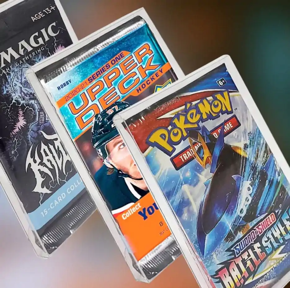 PET Protectors 10-Pack Ochraniacze na Booster, Magic, Yu-Gi-Oh Cards zdjęcie produktu