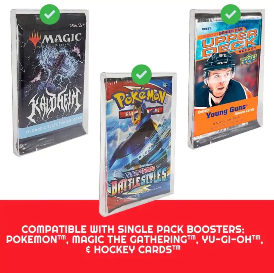 PET Protectors 10-Pack Ochraniacze na Booster, Magic, Yu-Gi-Oh Cards zdjęcie produktu