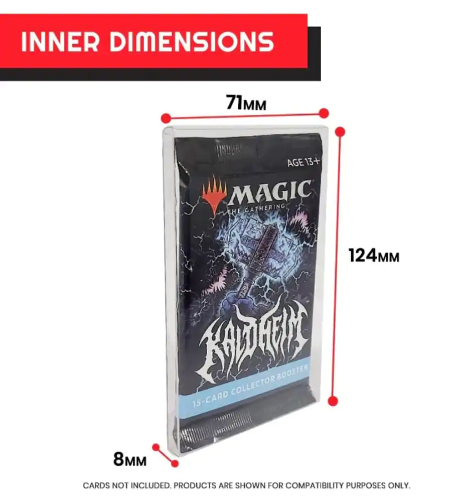 PET Protectors 10-Pack Ochraniacze na Booster, Magic, Yu-Gi-Oh Cards zdjęcie produktu