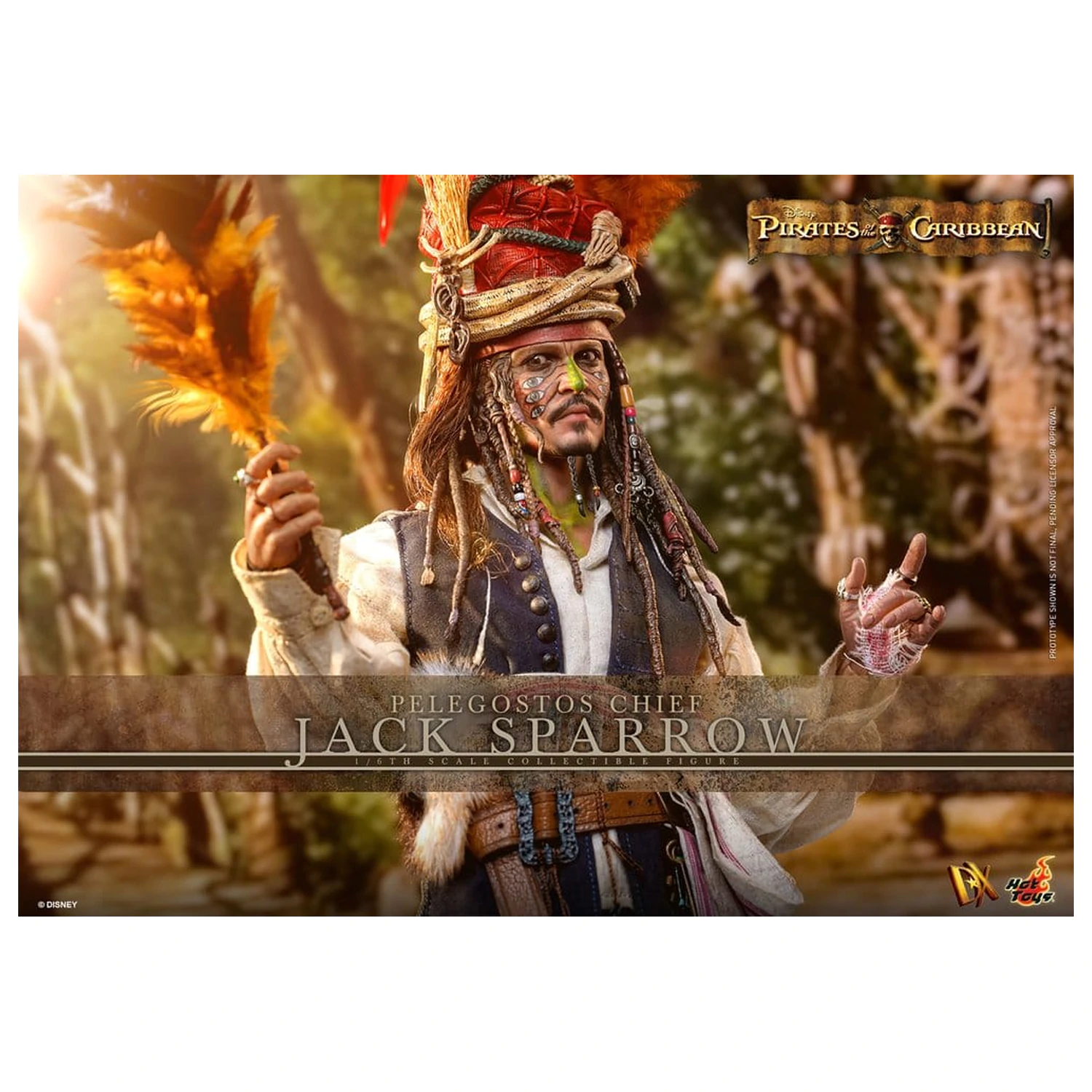 Pirates of the Caribbean: Dead Man's Chest Action DX Figurka 1/6 Pelegostos Chief Jack Sparrow 30 cm zdjęcie produktu
