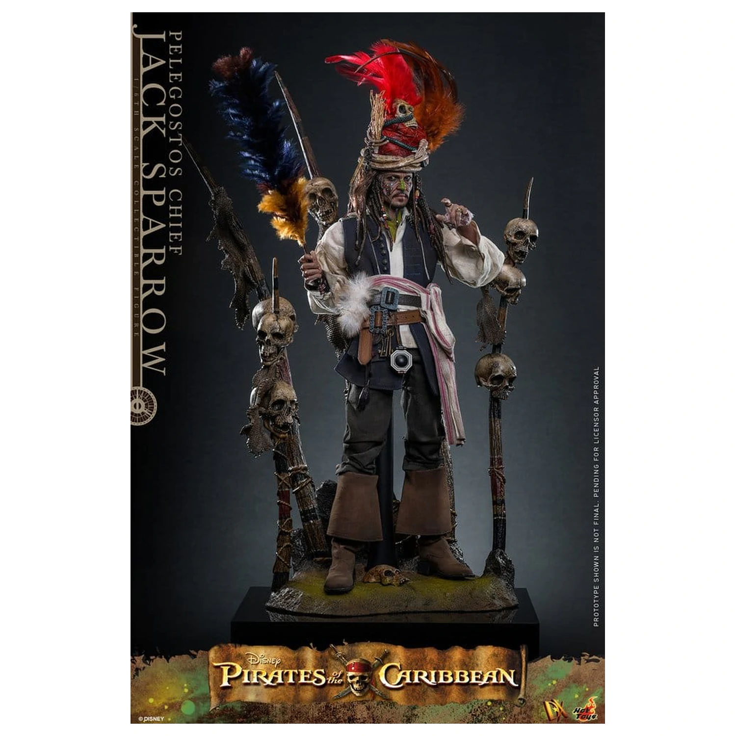 Pirates of the Caribbean: Dead Man's Chest Action DX Figurka 1/6 Pelegostos Chief Jack Sparrow 30 cm zdjęcie produktu