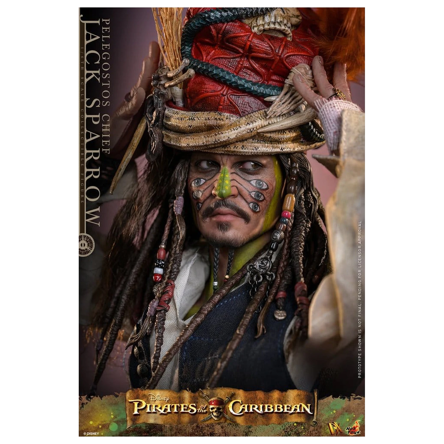Pirates of the Caribbean: Dead Man's Chest Action DX Figurka 1/6 Pelegostos Chief Jack Sparrow 30 cm zdjęcie produktu