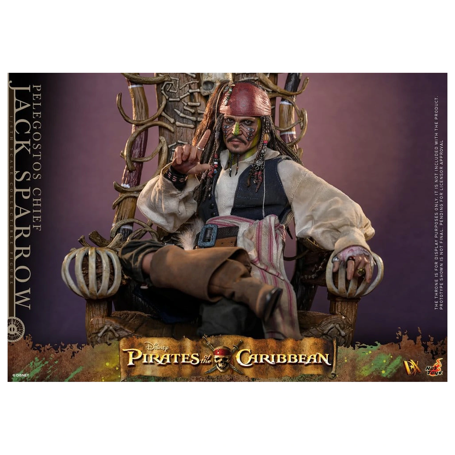 Pirates of the Caribbean: Dead Man's Chest Action DX Figurka 1/6 Pelegostos Chief Jack Sparrow 30 cm zdjęcie produktu