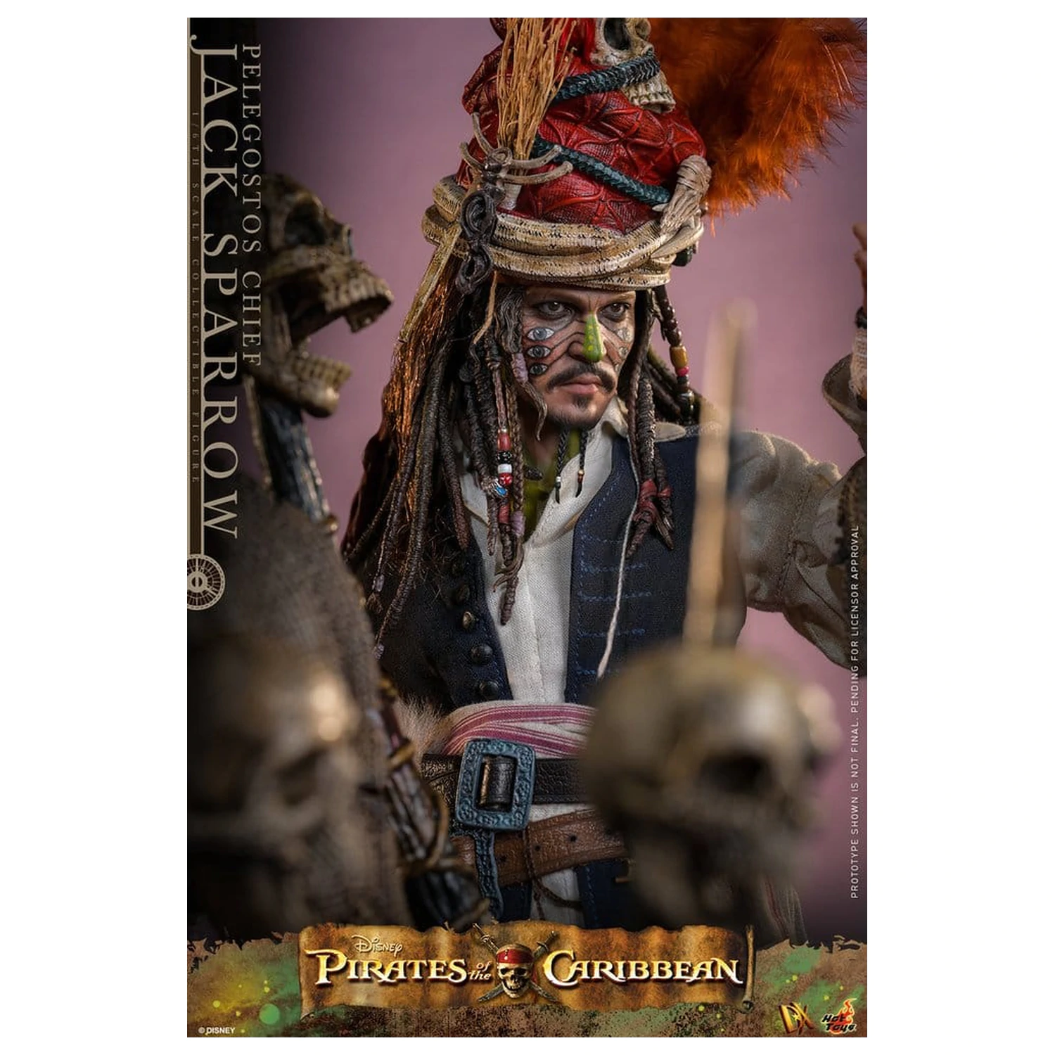 Pirates of the Caribbean: Dead Man's Chest Action DX Figurka 1/6 Pelegostos Chief Jack Sparrow 30 cm zdjęcie produktu