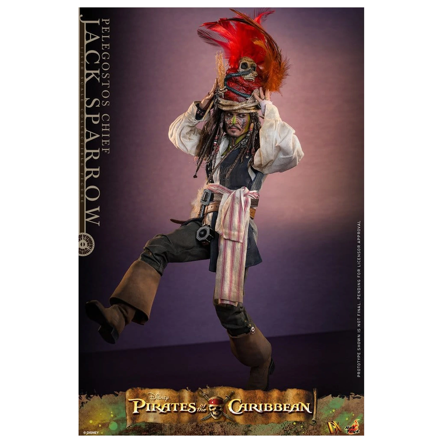 Pirates of the Caribbean: Dead Man's Chest Action DX Figurka 1/6 Pelegostos Chief Jack Sparrow 30 cm zdjęcie produktu
