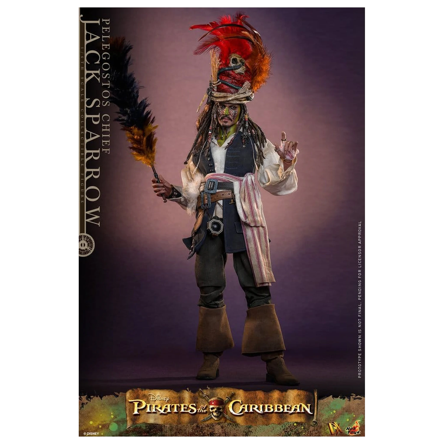 Pirates of the Caribbean: Dead Man's Chest Action DX Figurka 1/6 Pelegostos Chief Jack Sparrow 30 cm zdjęcie produktu