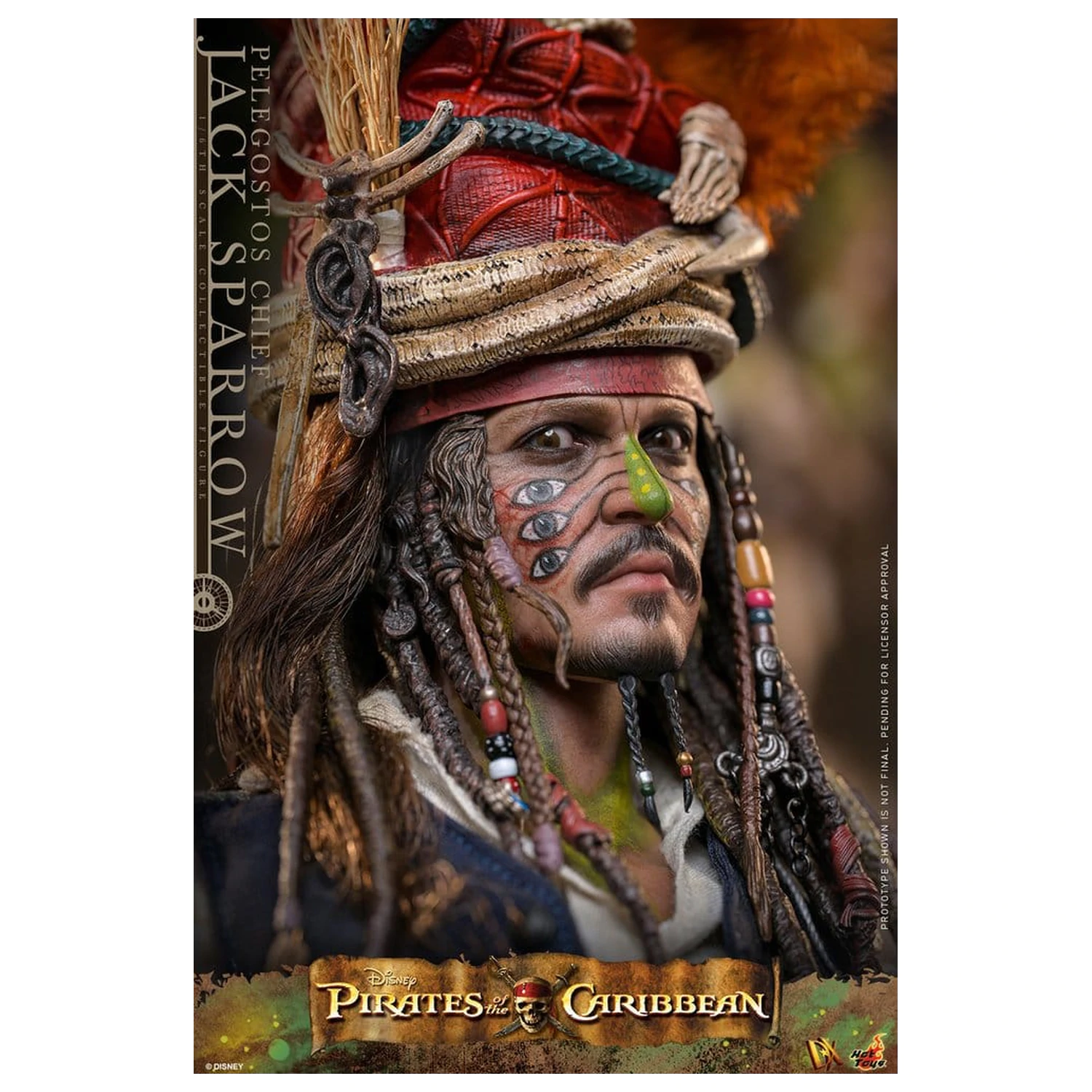Pirates of the Caribbean: Dead Man's Chest Action DX Figurka 1/6 Pelegostos Chief Jack Sparrow 30 cm zdjęcie produktu