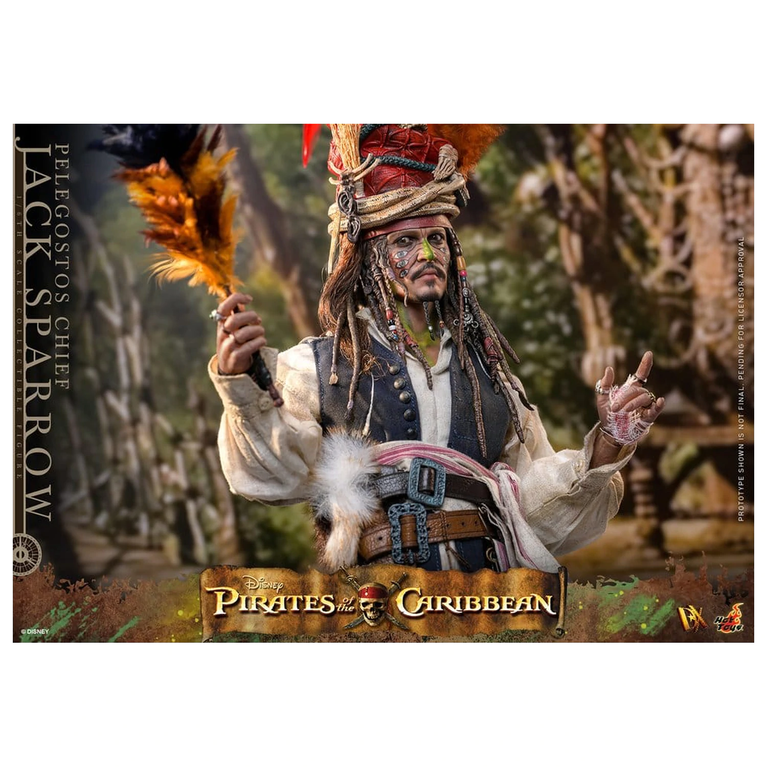 Pirates of the Caribbean: Dead Man's Chest Action DX Figurka 1/6 Pelegostos Chief Jack Sparrow 30 cm zdjęcie produktu