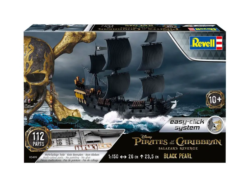 Pirates of the Caribbean Dead Men Tell No Tales Easy-Click Model Kit 1/150 Czarna Perła 26 cm zdjęcie produktu