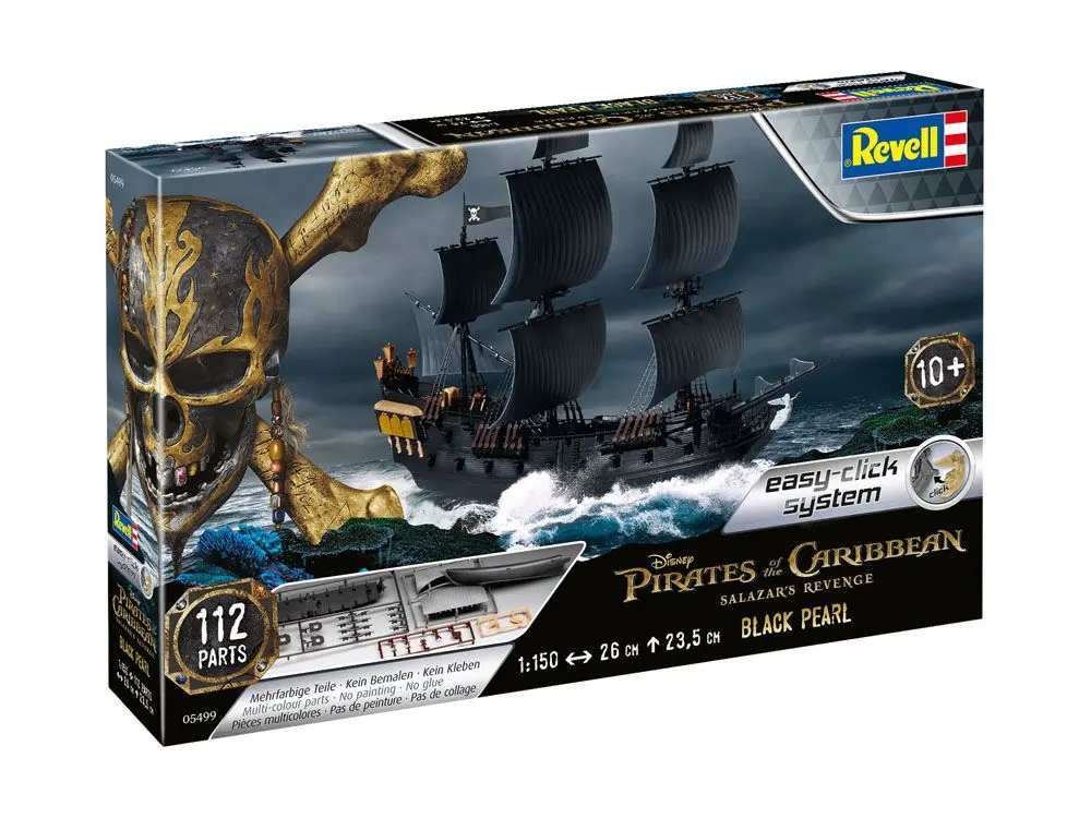 Pirates of the Caribbean Dead Men Tell No Tales Easy-Click Model Kit 1/150 Czarna Perła 26 cm zdjęcie produktu