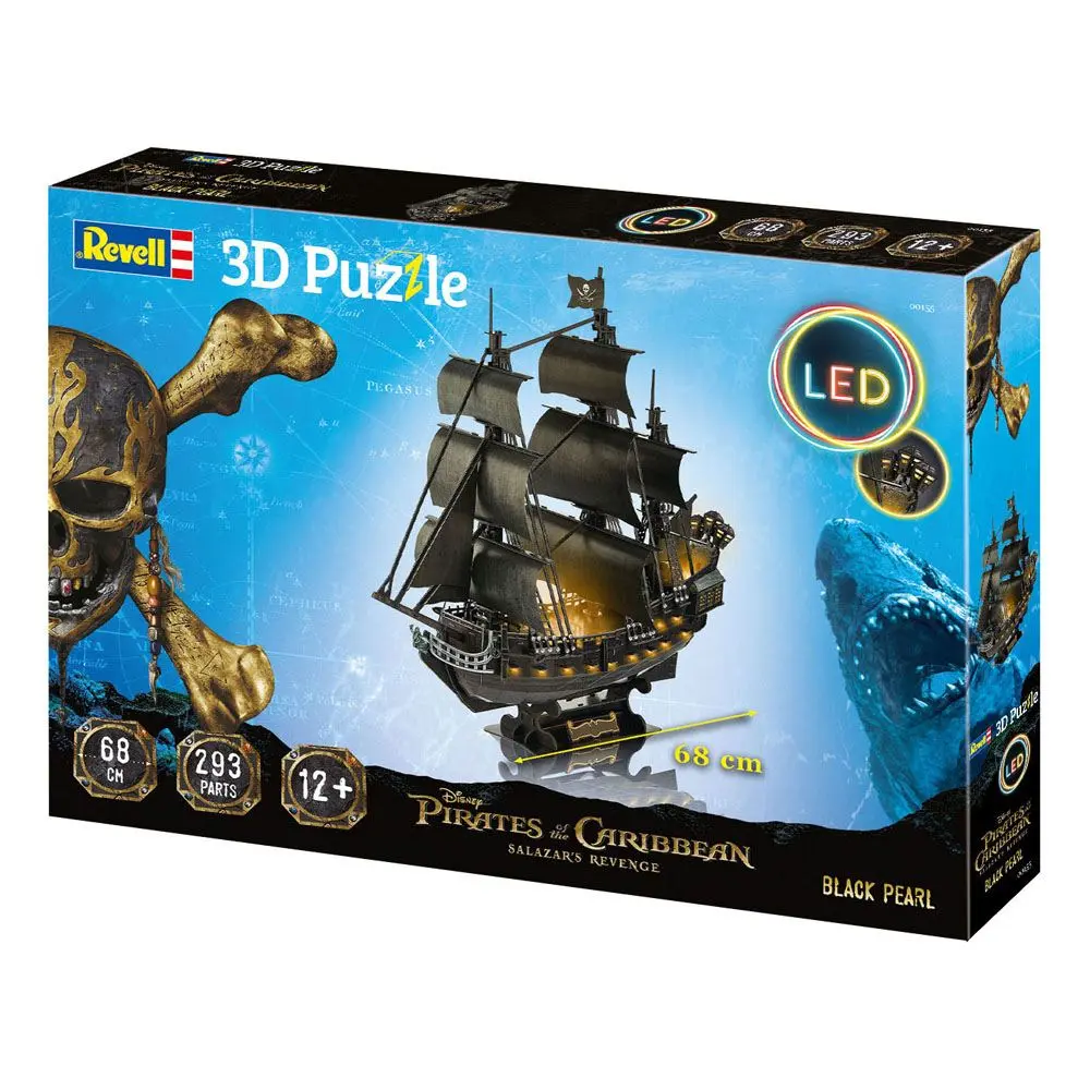 Piraci z Karaibów: Zemsta Salazara Puzzle 3D Czarna Perła LED Edition zdjęcie produktu