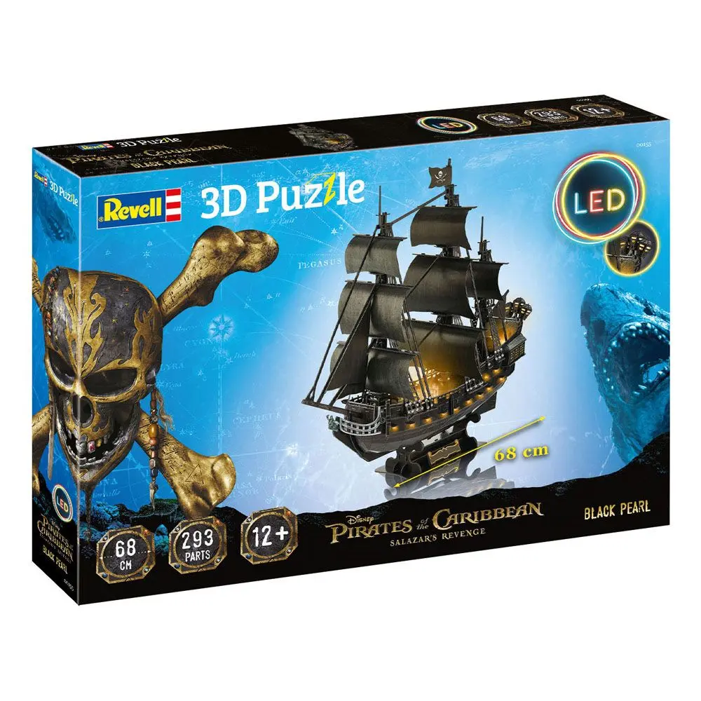 Piraci z Karaibów: Zemsta Salazara Puzzle 3D Czarna Perła LED Edition zdjęcie produktu