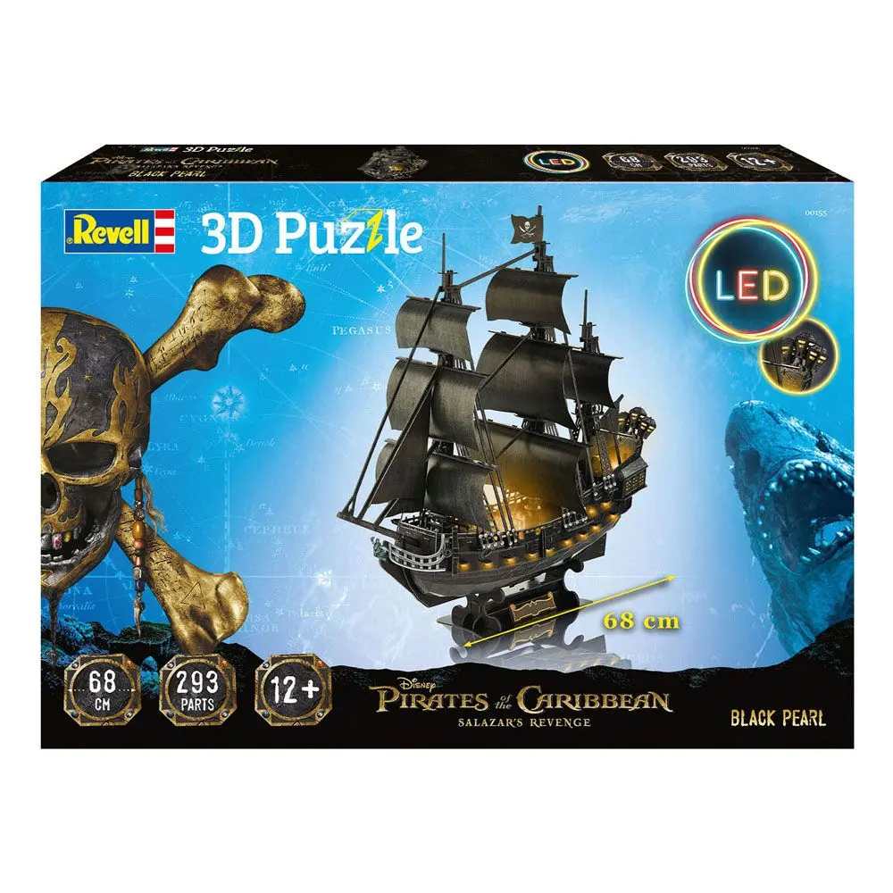 Piraci z Karaibów: Zemsta Salazara Puzzle 3D Czarna Perła LED Edition zdjęcie produktu