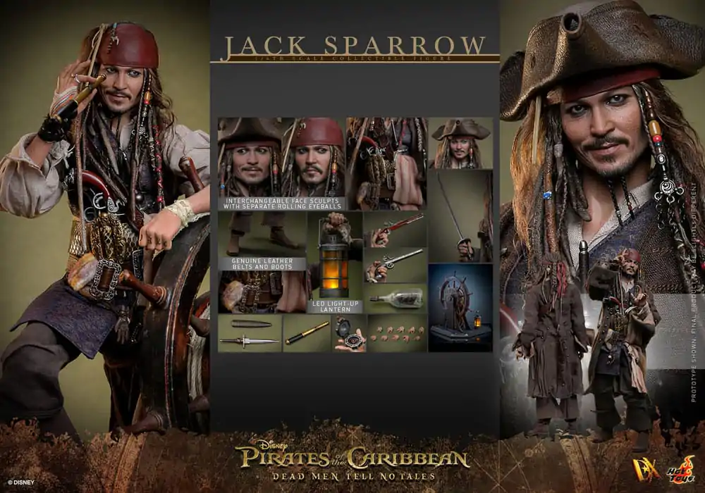 Pirates of the Caribbean: Dead Men Tell No Tales DX figurka akcji 1/6 Jack Sparrow 30 cm zdjęcie produktu