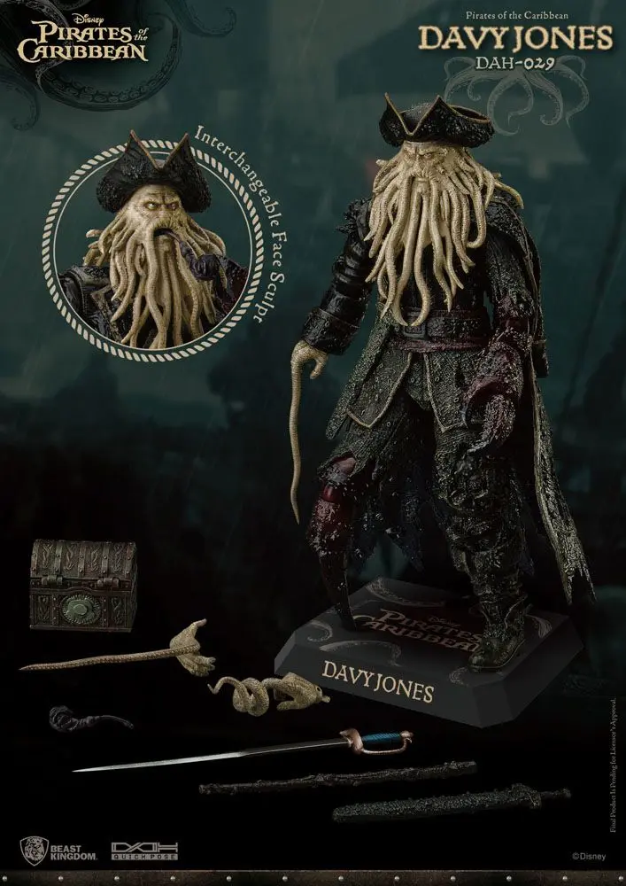 Pirates of the Caribbean Dynamic 8ction Heroes Figurka Akcji 1/9 Davy Jones 20 cm zdjęcie produktu