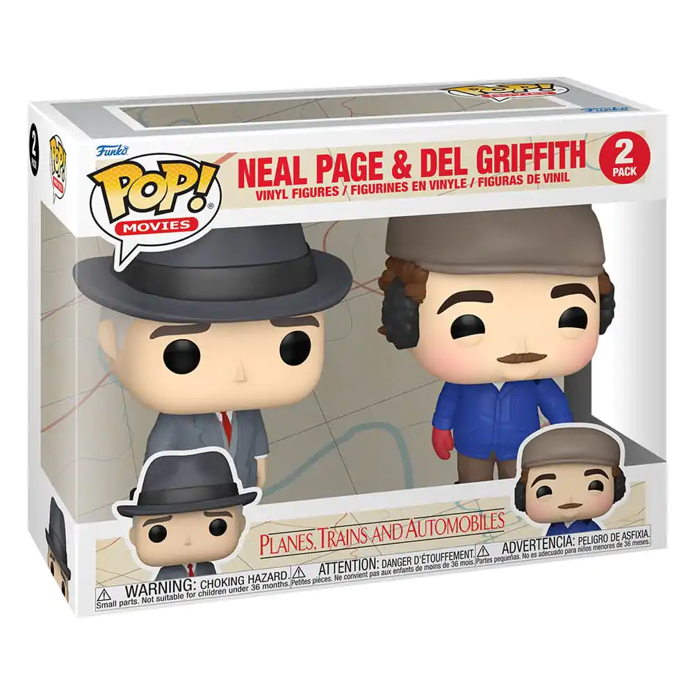 Samoloty, Pociągi i Samochody Funko POP! Movies Figurki Vinyl 2-Pack Neal Page & Del Griffith 9 cm zdjęcie produktu