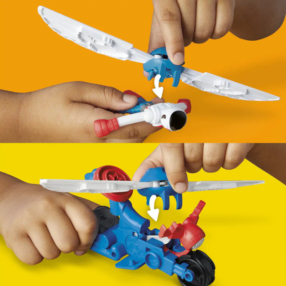 Play-Doh Marvel Captain America Kosiarka Motorowa zdjęcie produktu