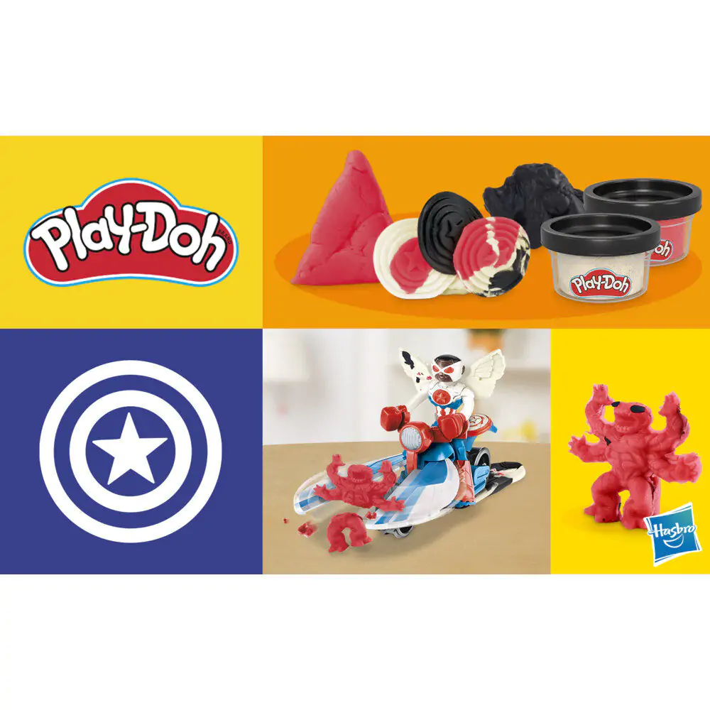 Play-Doh Marvel Captain America Kosiarka Motorowa zdjęcie produktu