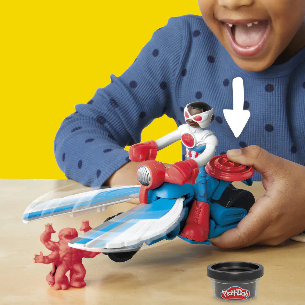 Play-Doh Marvel Captain America Kosiarka Motorowa zdjęcie produktu