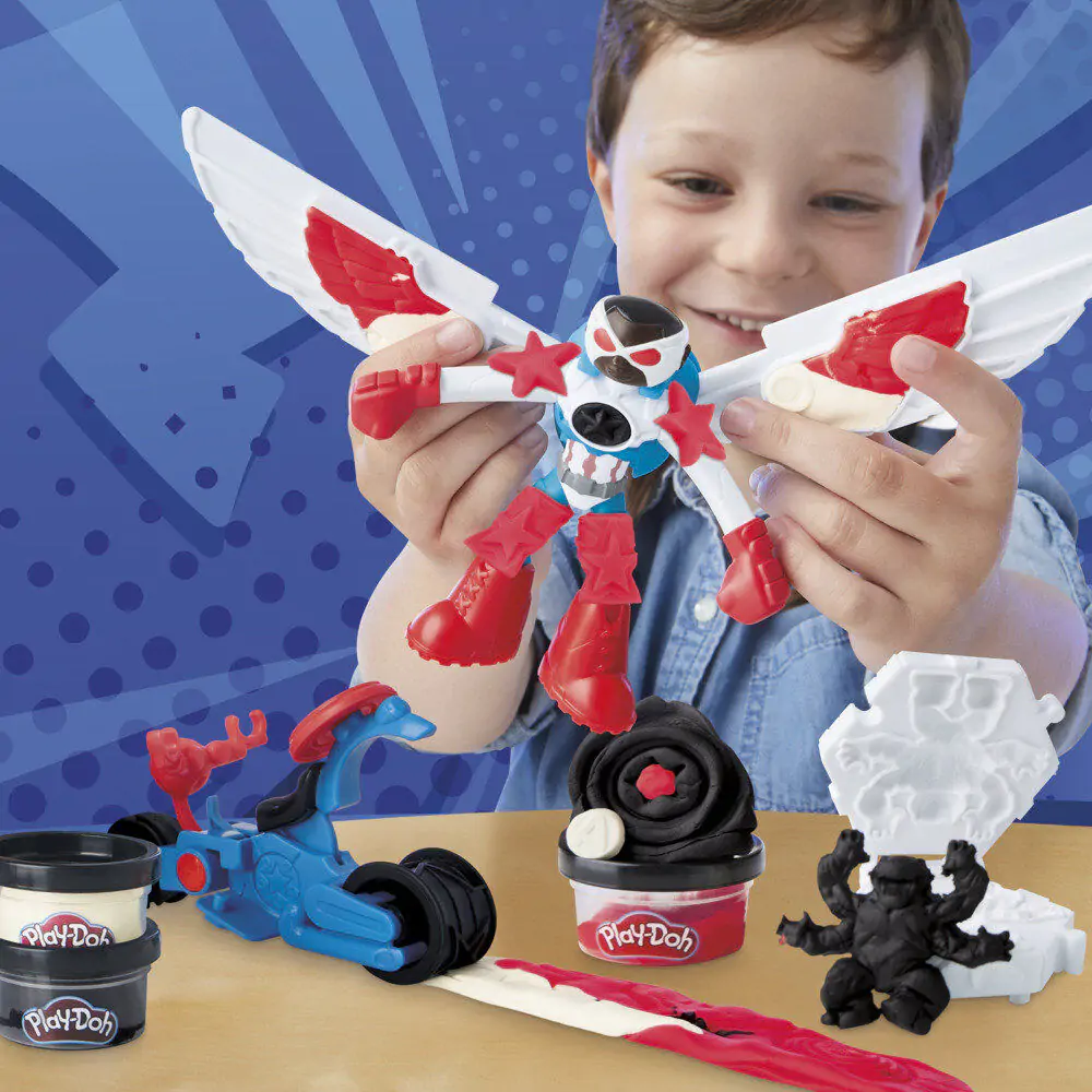 Play-Doh Marvel Captain America Kosiarka Motorowa zdjęcie produktu