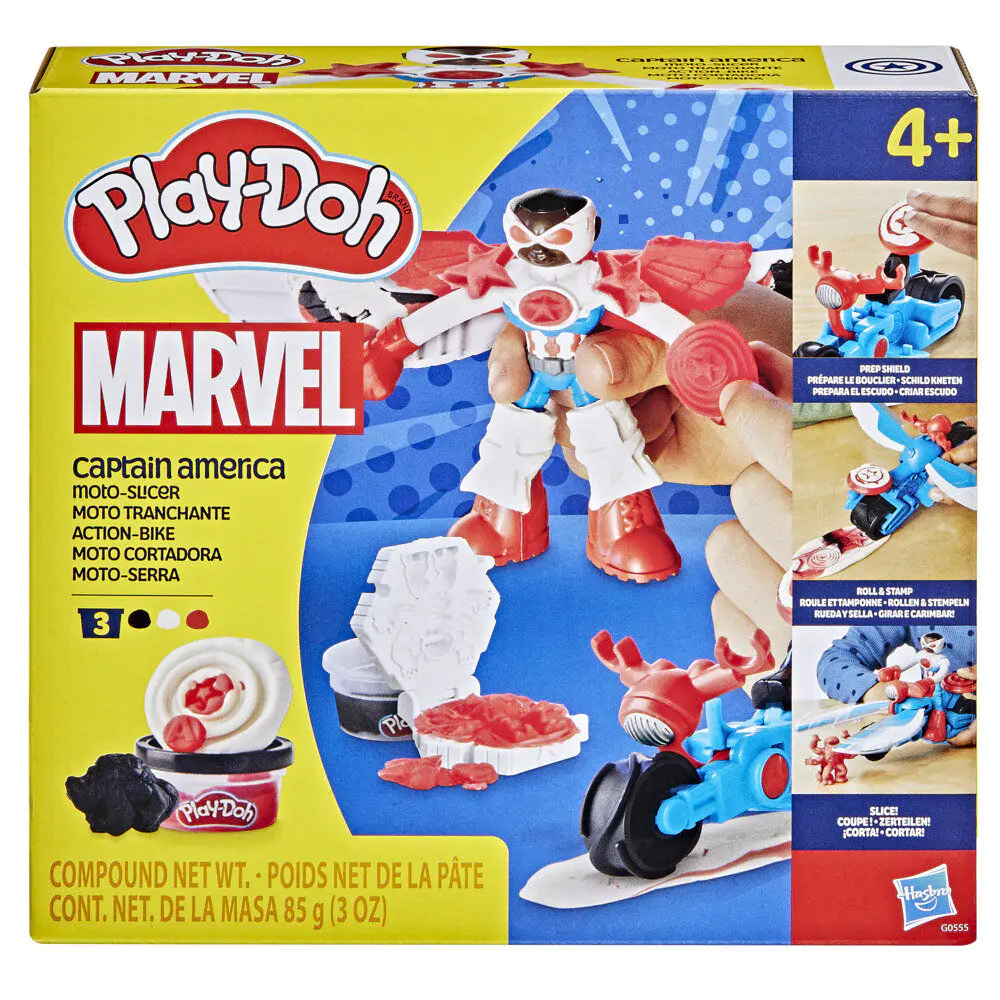 Play-Doh Marvel Captain America Kosiarka Motorowa zdjęcie produktu