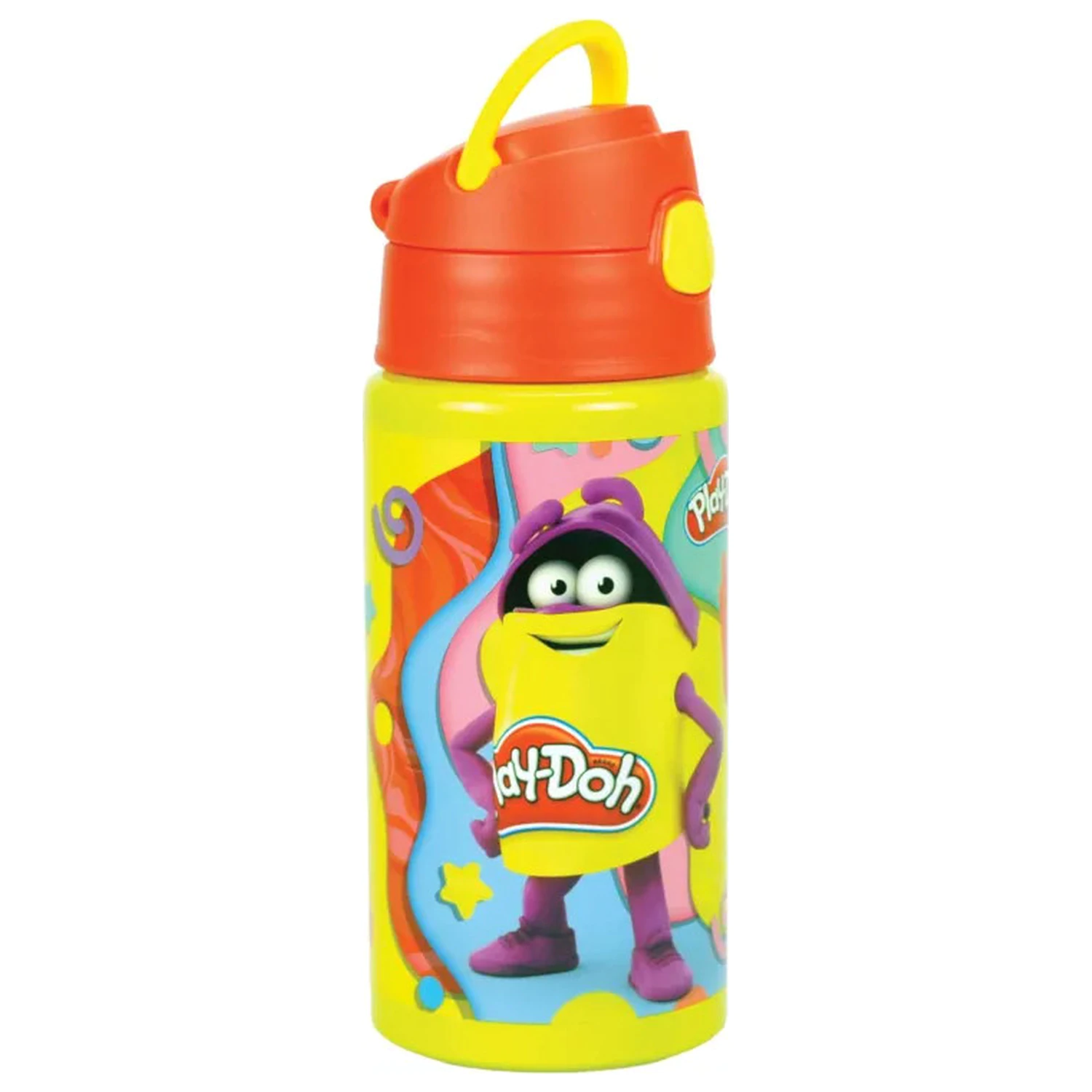 Play-Doh Happy aluminiowa butelka ze słomką z zawieszką 500 ml zdjęcie produktu