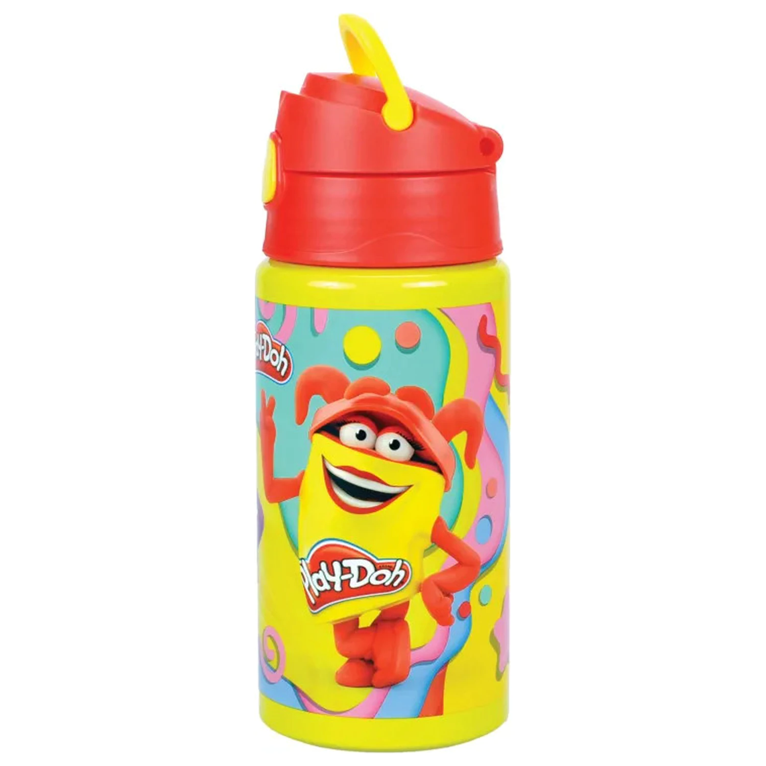 Play-Doh Happy aluminiowa butelka ze słomką z zawieszką 500 ml zdjęcie produktu