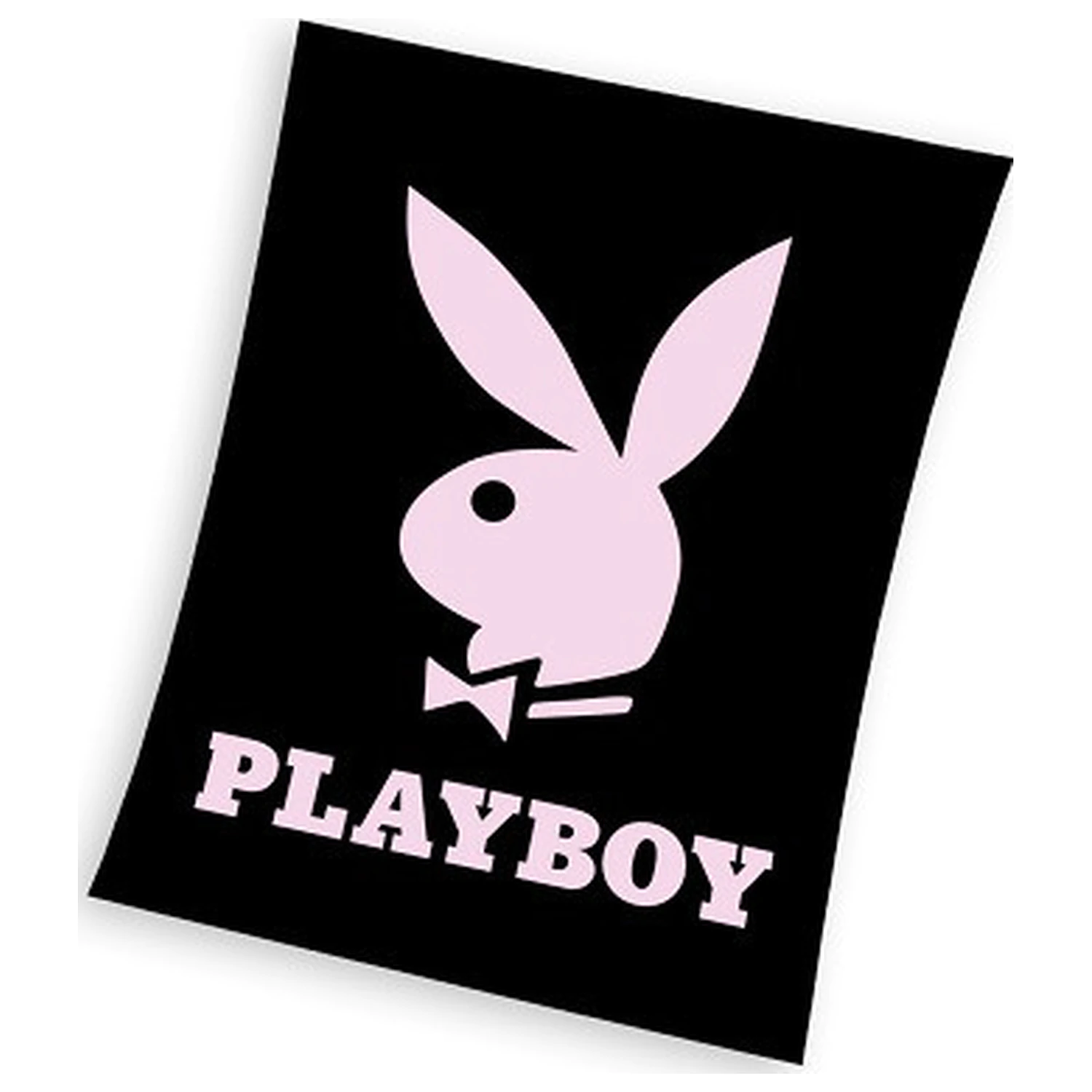 Playboy Czarny polarowy koc zdjęcie produktu