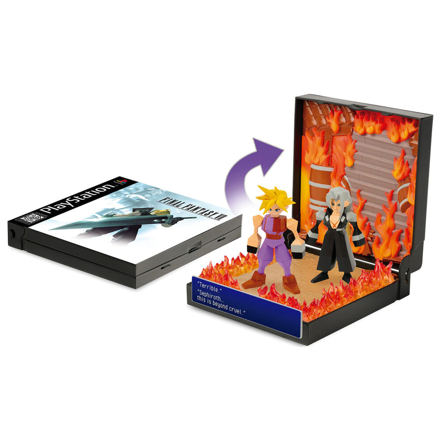 PlayStation Final Fantasy VII Burning at Nibelheim Diorama - Diorama zdjęcie produktu