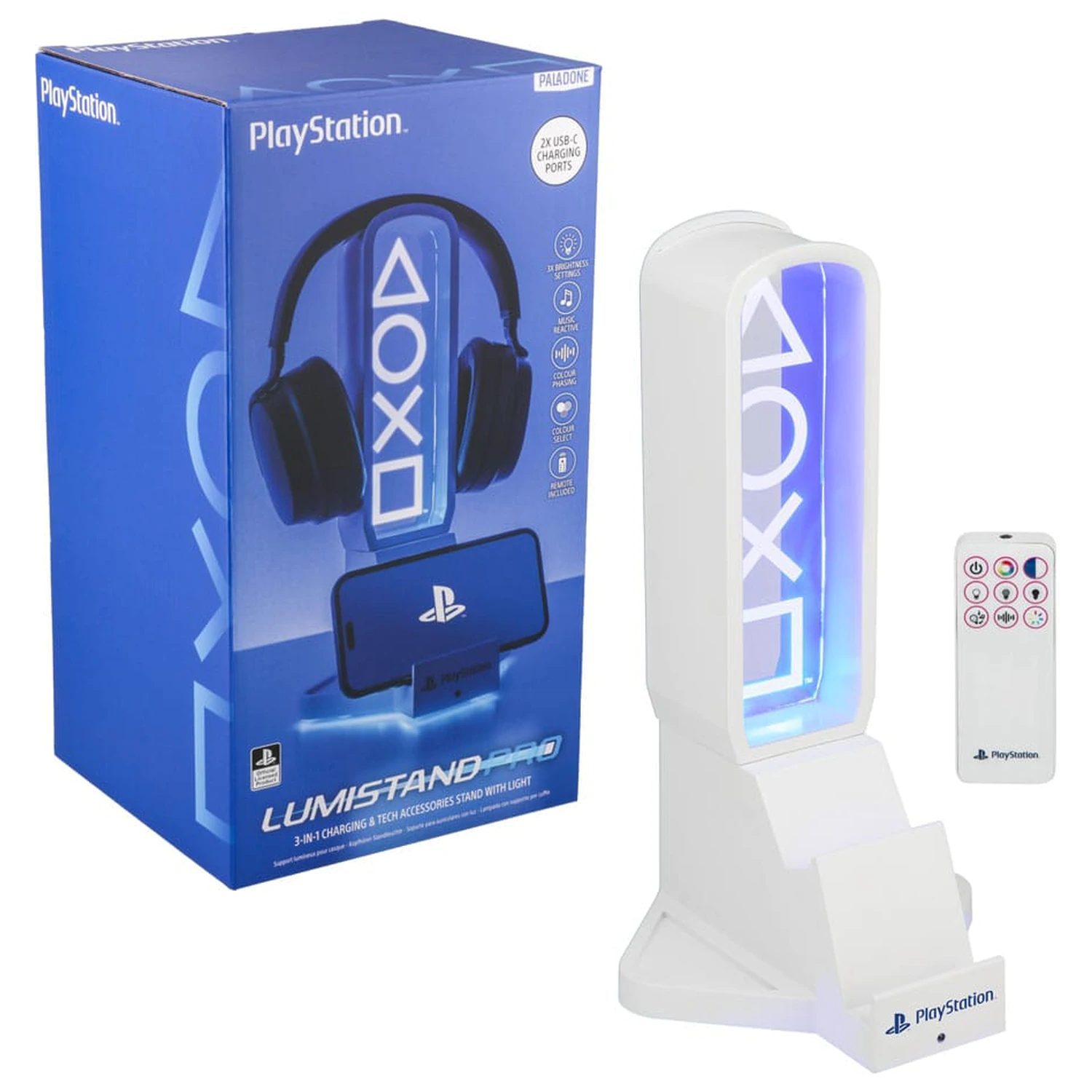 Playstation Biurkowy Stojak na Słuchawki z Lampką 30 cm zdjęcie produktu