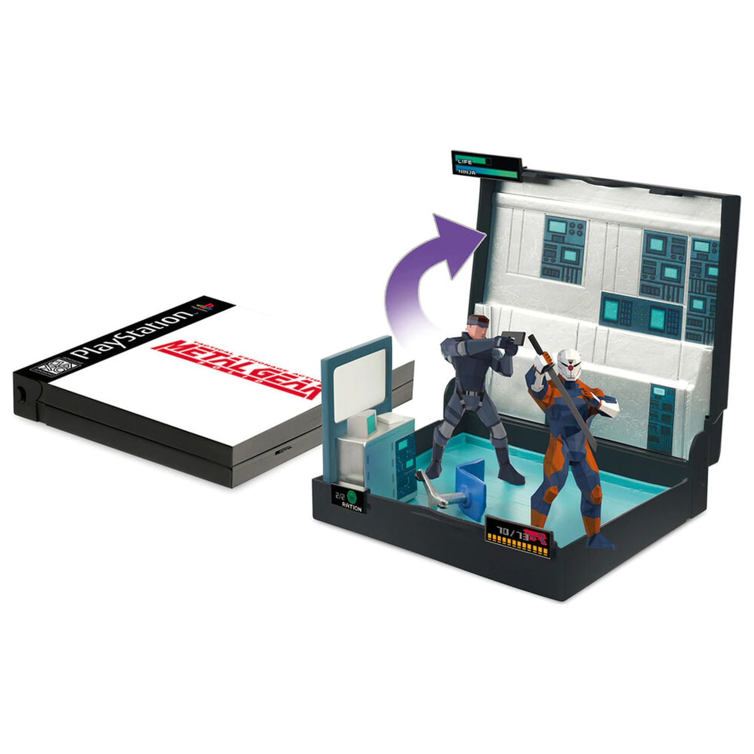 PlayStation Metal Gear Solid Solid Snake kontra Cyborg Ninja Diorama - Diorama zdjęcie produktu