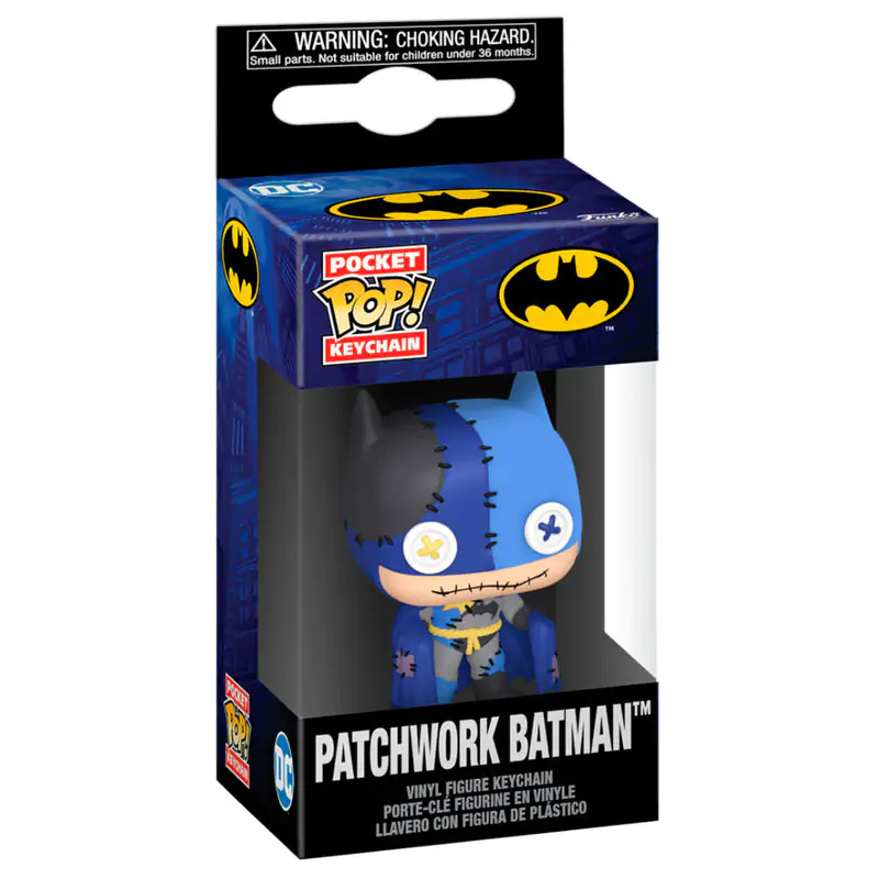 Brelok Pocket Funko POP Keychain DC Comics Patchwork Batman zdjęcie produktu