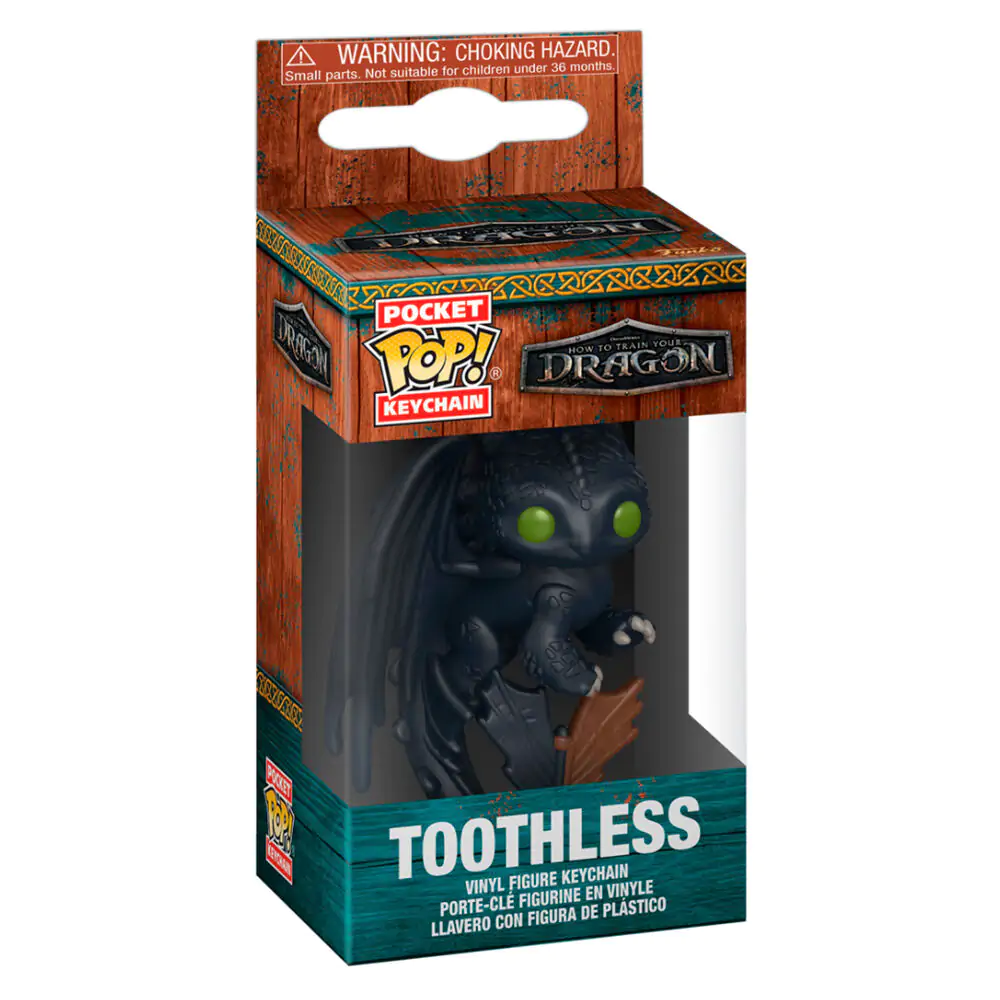 Brelok Pocket Funko POP Deluxe Jak wytresować smoka Toothless zdjęcie produktu