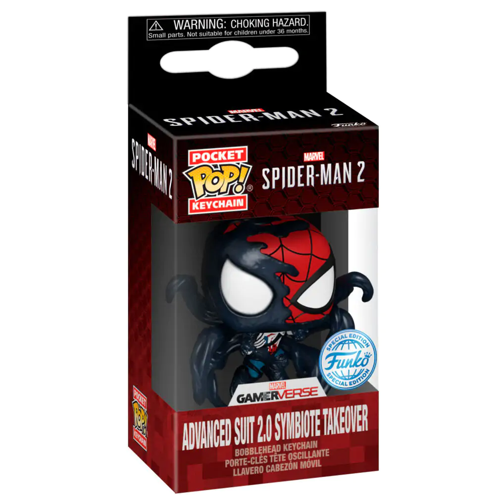 Brelok Pocket Funko POP Marvel Spider-Man 2 Advanced Suit 2.0 Symbiote Takeover zdjęcie produktu