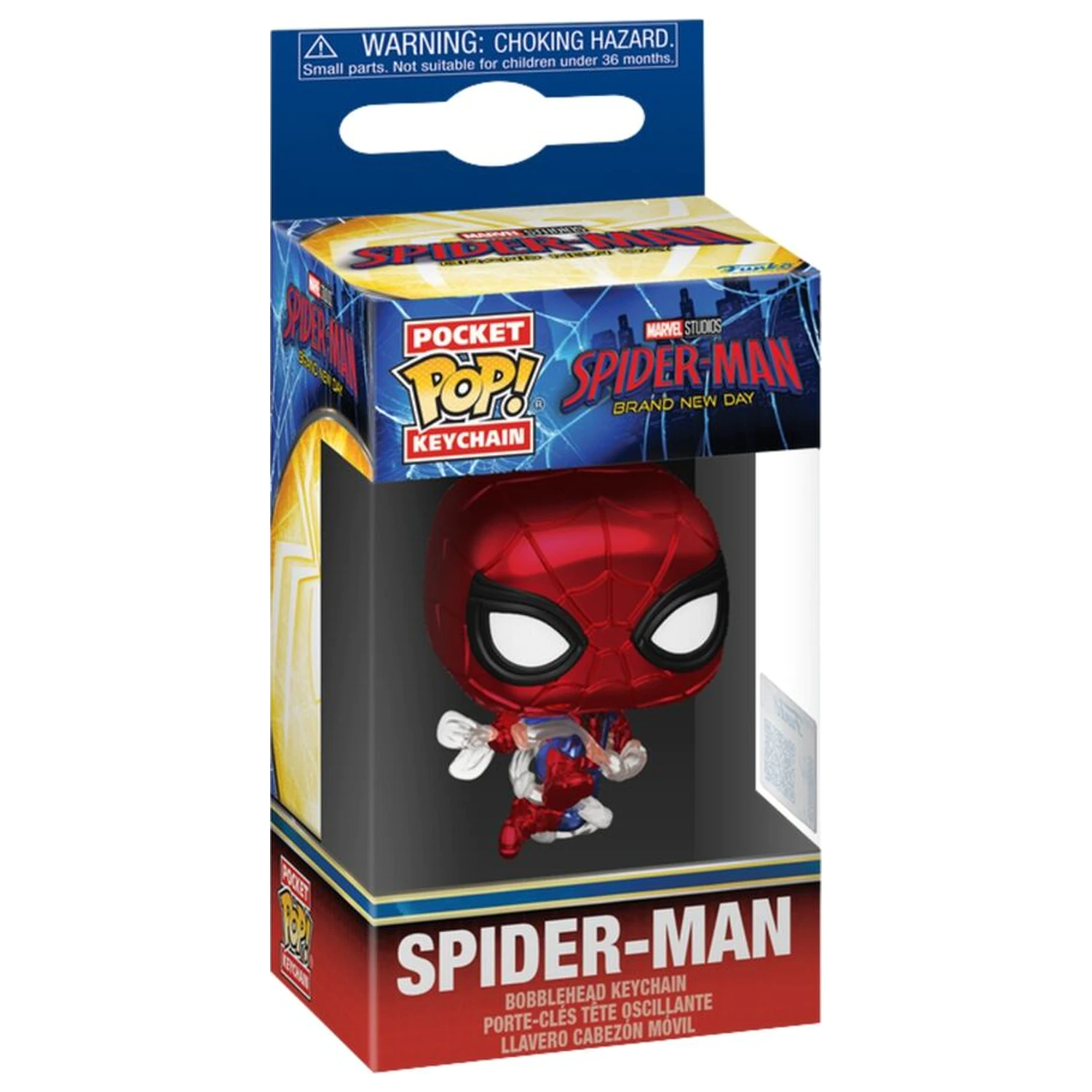 Kieszonkowy Funko POP Brelok Marvel Spider-Man Brand New Day Spider-Man Metallic zdjęcie produktu