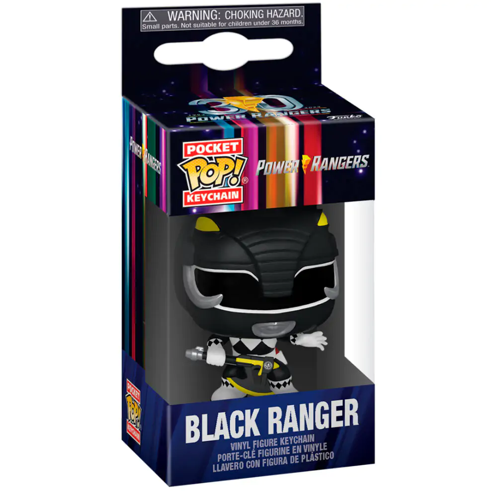 Brelok Pocket POP Power Rangers 30th Anniversary Black Ranger zdjęcie produktu