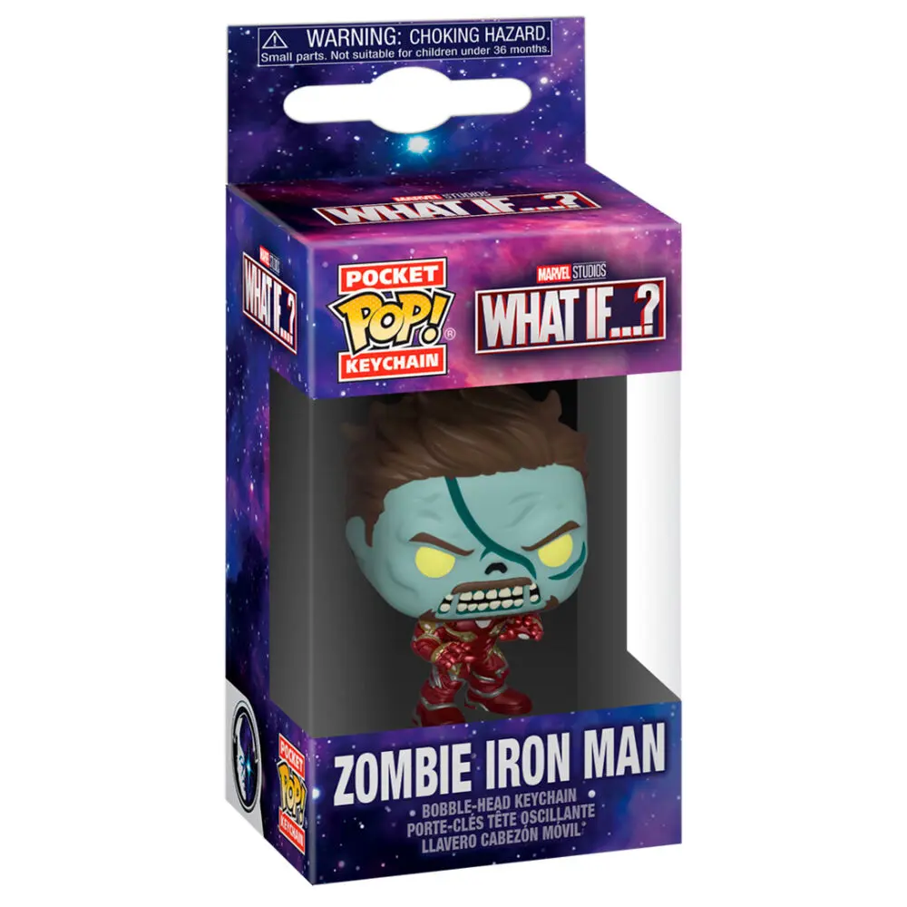 Marvel What If...? Pocket POP! Vinyl Keychains 4 cm Zombie Iron Man Display (12) - breloczki zdjęcie produktu