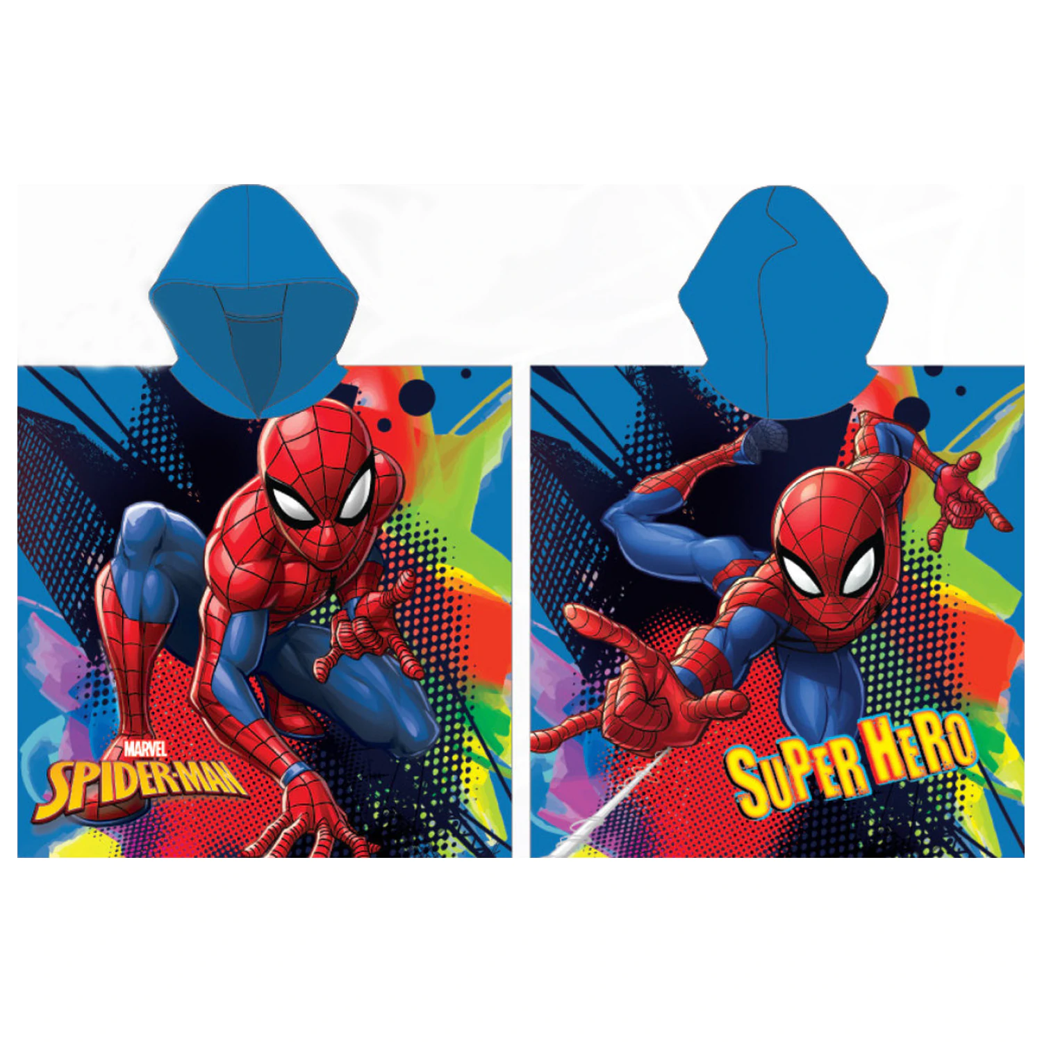 Ręcznik plażowy typu ponczo Spider-Man Blue zdjęcie produktu
